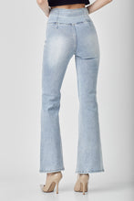 Load image into Gallery viewer, RISEN Crossover Waist Pull-On Flare Jeans