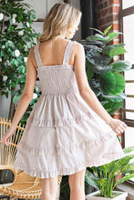 Load image into Gallery viewer, Smocked Tiered Sleeveless Dress