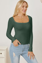 Load image into Gallery viewer, Square Neck Long Sleeve T-Shirt