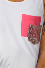 Load image into Gallery viewer, Printed Color Block Pocket Patch Tank