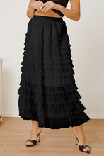 Load image into Gallery viewer, Ruched High Waist Tiered Skirt
