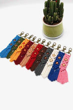 Load image into Gallery viewer, Assorted 4-Pack Handmade Macrame Fringe Keychain