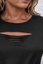 Load image into Gallery viewer, Cutout Round Neck Twisted Tank
