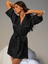 Load image into Gallery viewer, Belted Half Sleeve Robe