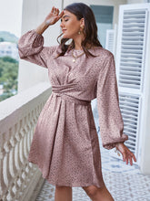 Load image into Gallery viewer, Plus Size Polka Dot Twist Detail Dress