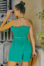 Load image into Gallery viewer, Smocked Frill Trim Tube Top and Shorts Set