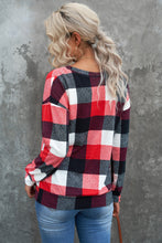 Load image into Gallery viewer, Buffalo Check Drop Shoulder Pullover