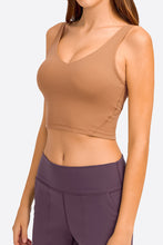 Load image into Gallery viewer, Deep V-Neck Crop Sports Bra