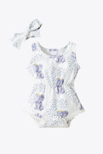 Load image into Gallery viewer, Baby Girl Elephant Print Bodysuit