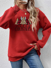 Load image into Gallery viewer, MERRY CHRISTMAS Round Neck Long Sleeve Sweatshirt