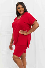 Load image into Gallery viewer, Zenana Full Size Quiet Moments Brushed Lounge Set in Burgundy