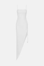 Load image into Gallery viewer, Lace-Up Spaghetti Strap Asymmetrical Hem Dress