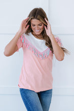 Load image into Gallery viewer, BiBi Saddle Up Fringe Detail Tee
