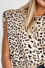 Load image into Gallery viewer, Leopard Round Neck Tank