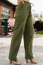 Load image into Gallery viewer, Drawstring Elastic Waist Pants with Pockets