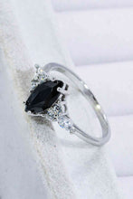 Load image into Gallery viewer, 925 Sterling Silver Black Agate Ring