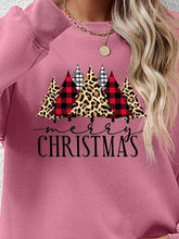 Load image into Gallery viewer, MERRY CHRISTMAS Round Neck Long Sleeve Sweatshirt