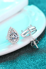 Load image into Gallery viewer, Moissanite Teardrop Stud Earrings