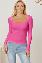 Load image into Gallery viewer, Square Neck Long Sleeve T-Shirt
