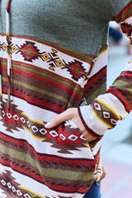 Load image into Gallery viewer, Celeste Design Full Size Geometric Turtleneck Drawstring Knit Top