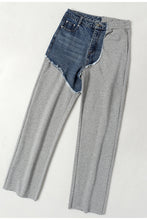 Load image into Gallery viewer, GAWQO Two-Tone Denim Lounge Pants