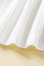 Load image into Gallery viewer, Baby Girl Decorative Button Ruffle Shoulder Textured Dress