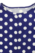 Load image into Gallery viewer, Plus Size Polka Dot Round Neck Top and Wide Leg Pants Set