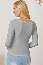 Load image into Gallery viewer, Square Neck Long Sleeve T-Shirt
