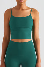 Load image into Gallery viewer, Gathered Detail Cropped Sports Cami
