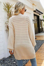 Load image into Gallery viewer, Open Front Dropped Shoulder Cardigan