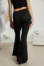 Load image into Gallery viewer, Cotton Bleu Try Me Full Size Elastic Waist Flare Pants