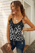 Load image into Gallery viewer, Leopard Eyelash Trim Cami