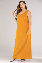 Load image into Gallery viewer, Plus Size Scoop Neck Maxi Tank Dress