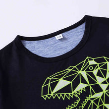 Load image into Gallery viewer, Boys Dinosaur Graphic Tee and Camouflage Shorts Set