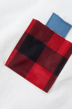 Load image into Gallery viewer, Girls Plaid Sleeve Top and Pants Set