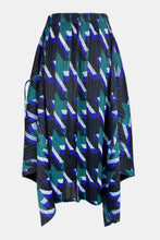 Load image into Gallery viewer, Houndstooth Accordion Pleated Handkerchief Hem Skirt