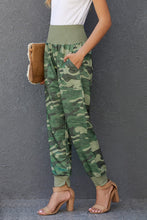 Load image into Gallery viewer, Camouflage Pocket Casual Pants with Side Slits