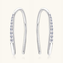 Load image into Gallery viewer, Moissanite 925 Sterling Silver U Shape Earrings