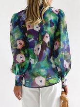 Load image into Gallery viewer, Floral Button Up Collared Neck Shirt