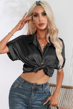 Load image into Gallery viewer, Collared Neck Short Sleeve Shirt