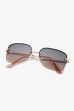 Load image into Gallery viewer, Rhinestone Heart Metal Frame Sunglasses