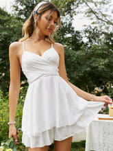 Load image into Gallery viewer, Tie-Back Crisscross Layered Romper