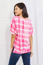 Load image into Gallery viewer, Yelete Full Size Oversized Fit V-Neck Striped Top