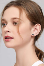 Load image into Gallery viewer, 925 Sterling Silver Square Moissanite Stud Earrings