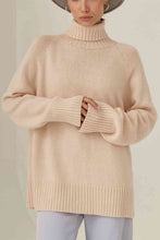 Load image into Gallery viewer, Turtle Neck Raglan Sleeve Sweater