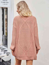 Load image into Gallery viewer, Cable-Knit Long Sleeve Cardigan