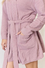 Load image into Gallery viewer, Hailey & Co Tie Front Long Sleeve Robe