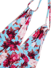 Load image into Gallery viewer, Slit Backless Printed Halter Neck Dress