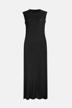 Load image into Gallery viewer, Pleated Round Neck Sleeveless Midi Dress