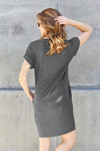 Load image into Gallery viewer, Basic Bae Full Size Round Neck Short Sleeve Dress with Pockets
